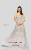 Terani 1911P8482 Silver Nude Front Dress