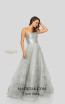 Terani 1911P8487 Silver Silver Front Dress
