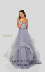Terani 1911P8501 Silver Lilac Back Dress