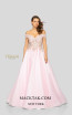 Terani 1911P8507 Blush Rose Gold Front Dress