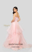 Terani 1911P8512 Blush Silver Back Dress