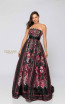 Terani 1911P8516 Black Fuchsia Front Dress