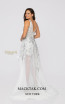 Terani 1913P8312 White Silver Nude Back Dress