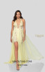 Terani 1913P8314 Yellow Nude Front Dress