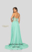 Terani 1913P8324 Mint Nude Back Dress
