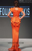 MNM Fouad Sarkis 2295 Orange Back Dress