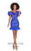 Tarik Ediz 50600 Royal Blue Front Dress