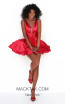 Tarik Ediz 50601 Red Front Dress