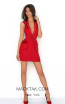 Tarik Ediz 50604 Red Front Dress