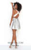 Tarik Ediz 50610 Silver Back Dress