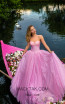 Tarik Ediz 50617 Pink Front Dress