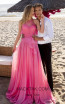 Tarik Ediz 50621 Coral Front Dress