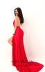 Tarik Ediz 50630 Red Back Dress