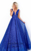 Tarik Ediz 50660 Royal Blue Front Dress