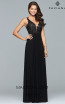 Faviana 8000 Black Front Prom Dress
