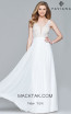 Faviana 8000 Ivory Front Prom Dress