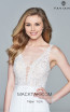 Faviana 8000 Ivory Front Prom Dress