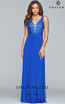 Faviana 8000 Cloud Blue Front Prom Dress