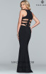 Faviana 8018 Black Back Prom Dress