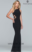 Faviana 8018 Black Front Prom Dress