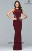 Faviana 8018 Wine Front Prom Dress
