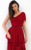  Tarik Ediz 93814 Red Front Dress