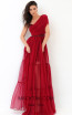  Tarik Ediz 93814 Red Front Dress