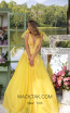 Tarik Ediz 93927 Yellow Front DressTarik Ediz 93927 Yellow Front Dress