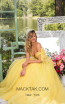 Tarik Ediz 93927 Yellow Front Dress