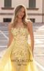Tarik Ediz 93930 Yellow Front Dress