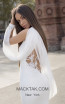 Tarik Ediz 93951 Ivory Back Dress