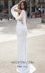 Tarik Ediz 93951 Ivory Back Dress