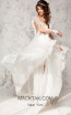 Aida Lorena Isabella White Front Evening Dress