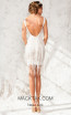 Aida Lorena Maxine White Back Evening Dress