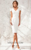 Aida Lorena Kim White Front Evening Dress