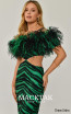 Alfa Beta 6289 Green Zebra Detail Dress