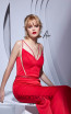 Alchera Y0532 Red Front Dress