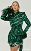Alexandrine Green Zebra Detail Dress