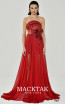 Alfa Beta B6224 Red Front Dress