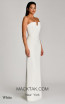 Alfa Beta 5829 White Side Dress