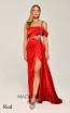 Alfa Beta 5780 Red Front Dress