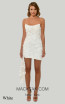 Alfa Beta 6219 White Front Dress