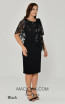 Alfa Beta B4090 Black Crepe Dress 