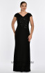 Alfa Beta B4126 Black Black Front Dress