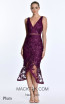 Alfa Beta B4515 Plum Front Dress