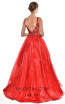 Alfa Beta B4741 Red Back Dress
