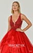 Alfa Beta B4741 Red Detail Dress