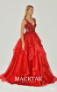 Alfa Beta B4741 Red Dress