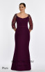 Alfa Beta B4849 Plum Long Dress