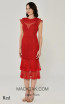 Alfa Beta B4913 Red Lace Dress